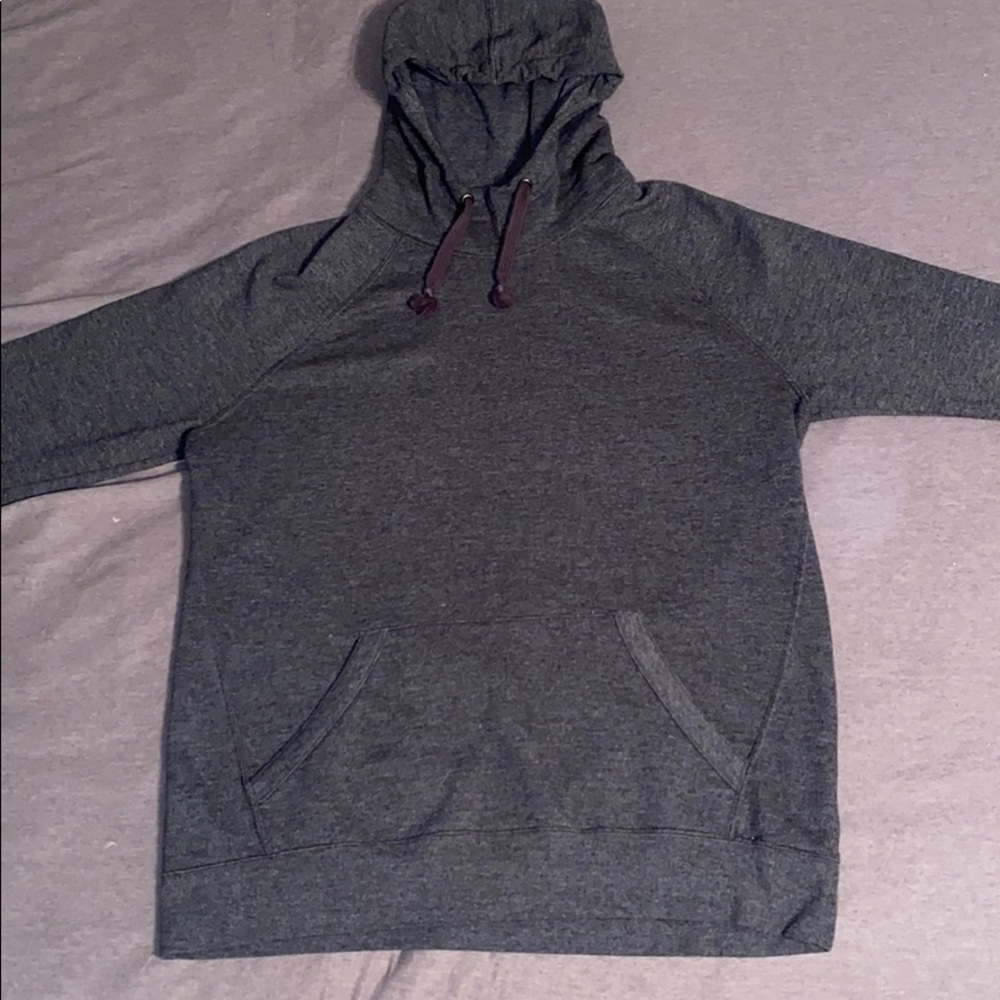 plain dark grey champion hoodie